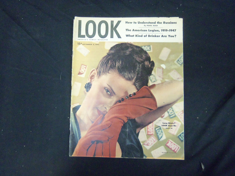 1947 SEPTEMBER 2 LOOK MAGAZINE - GREAT COVER, PHOTOS & ADS - ST 2814