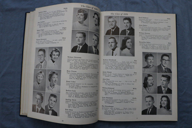 1959 TOWER WHITEFISH BAY HIGH SCHOOL YEARBOOK- WHITEFISH BAY, WISCONSIN- YB 3421