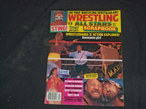 1989 JULY WRESTLING ALL STARS SCRAPBOOK MAGAZINE - WRESTLEMANIA V - CW 646