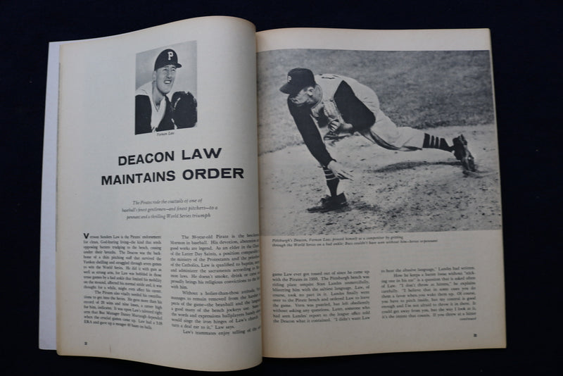 1961 SPORTS ALL STARS BASEBALL MAGAZINE - VERNON LAW COVER - E 11899
