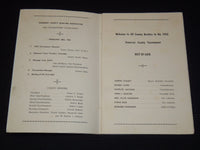 1953 SOMERSET COUNTY BOWLING ASSOCIATION CHAMPIONSHIP PROGRAM - J 7899