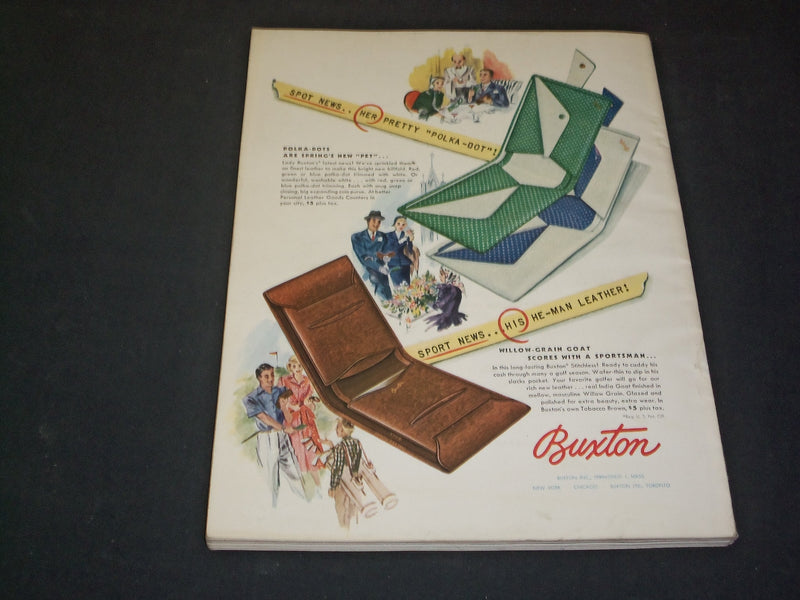 1949 APRIL MADEMOISELLE MAGAZINE - BRIDES AND FLOWERS - SP 6751