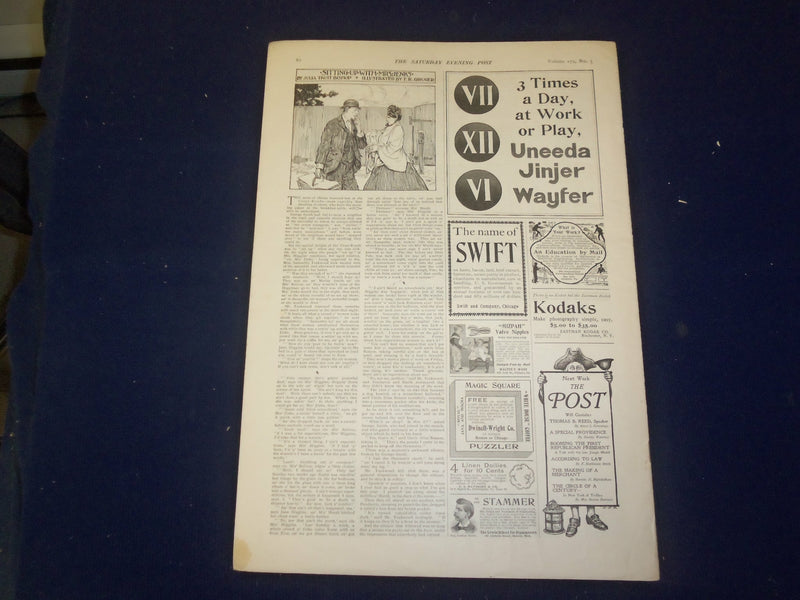 1899 JULY 29 THE SATURDAY EVENING POST MAGAZINE - ACCORDING TO LAW - B 6711