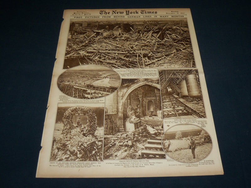 1917 NOVEMBER 18 NEW YORK TIMES ROTO PICTURE SECTION - LENINE & TROTZKY- NT 9374