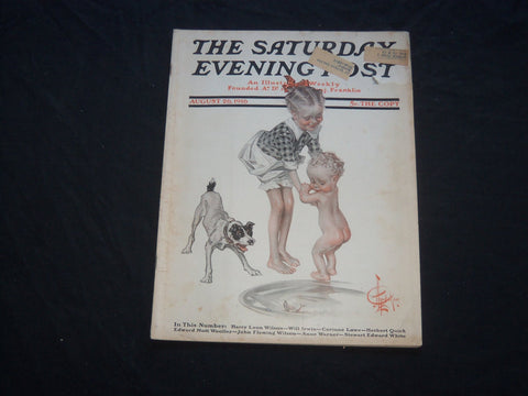 1916 AUGUST 26 THE SATURDAY EVENING POST MAGAZINE-J.C. LEYENDECKER COVER-SP 741