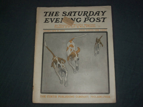 1907 FEBRUARY 16 THE SATURDAY EVENING POST MAGAZINE-ILLUSTRATED COVER - SP 2470D