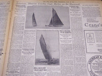 1920 JULY 21 NEW YORK TIMES - SHAMROCK WINS SECOND RACE - NT 5369
