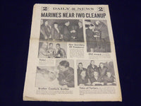 1945 MARCH 3 NEW YORK DAILY NEWS - 9TH SMASHES TO RHINE - NP 1995