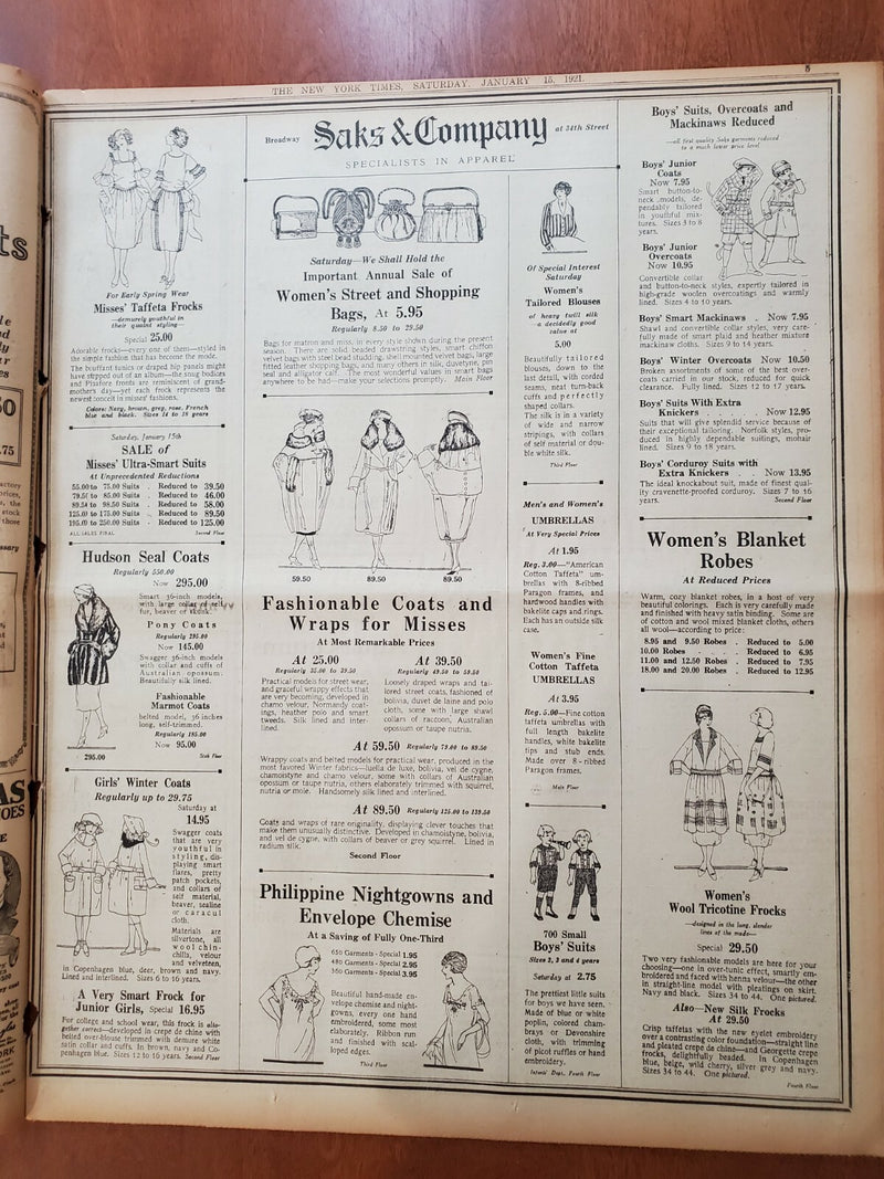1921 JANUARY 15 NEW YORK TIMES - PLOT TO BLOW UP THE CUSTOM HOUSE - NT 8094