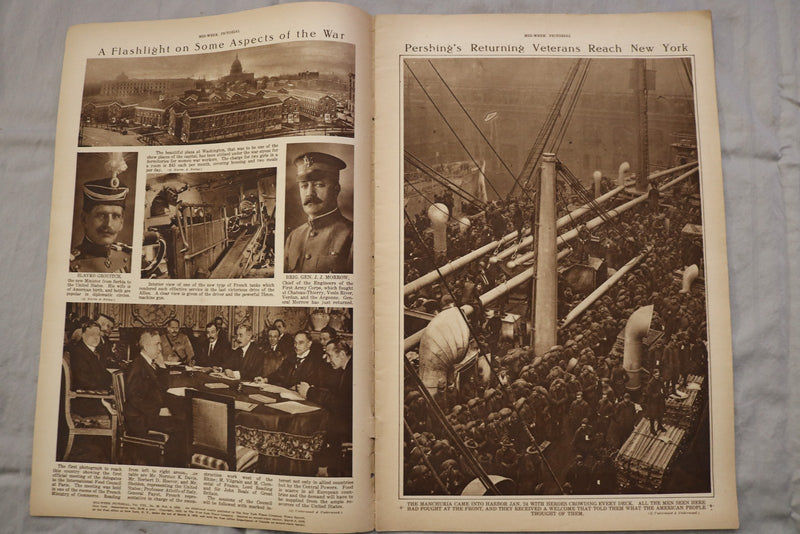 1919 FEB 6 MID-WEEK PICTORIAL MAGAZINE SECTION - IGNACE JAN PADEREWSKI - NP 9268