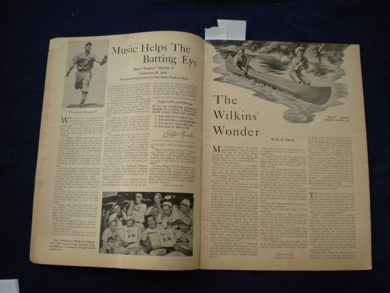1938 JUNE THE OPEN ROAD FOR BOYS MAGAZINE - SHIPS, SHOES AND CABBAGES - SP 3625H