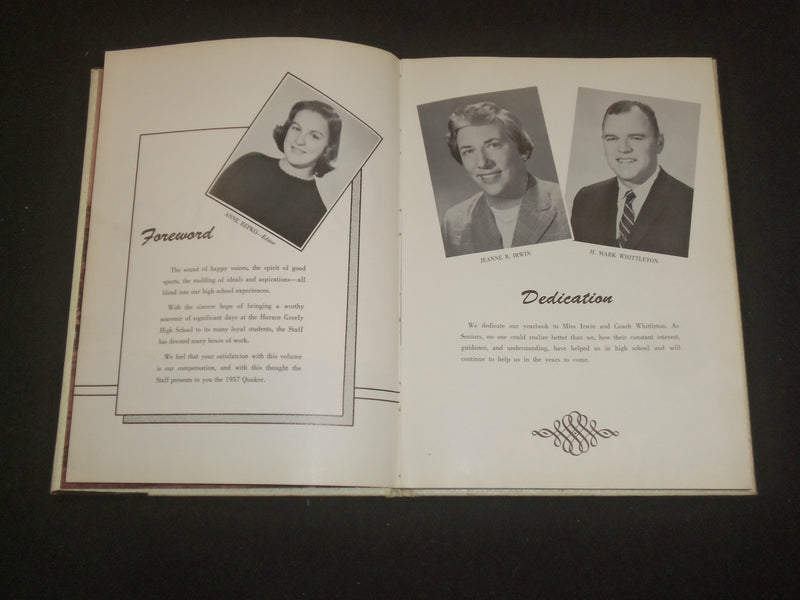 1957 HORACE GREELEY HIGH SCHOOL YEARBOOK - CHAPPAQUA, NEW YORK - YB 2118
