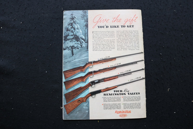 1934 DEC NATIONAL SPORTSMAN MAGAZINE - AN ILLUSTRATED RABBIT COVER - SP 4187L