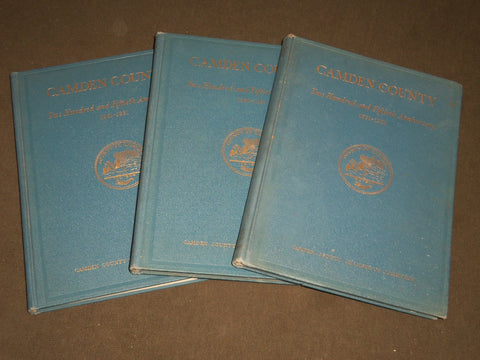 1931 CAMDEN COUNTY 250TH ANNIVERSARY VOLUME CRANSTON LOT OF 3 - KD 2059H
