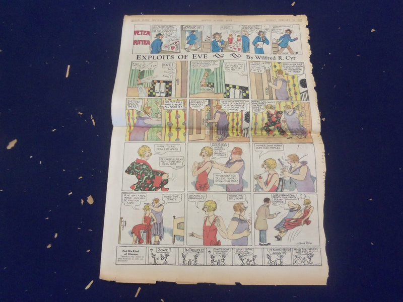 1930 BOSTON SUNDAY POST COLOR COMICS SECTIONS - LOT OF 2 - NP 5204