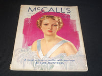1936 MAY MCCALL'S MAGAZINE - NEYSA MCMEIN BEAUTIFUL FRONT COVER - E 1044