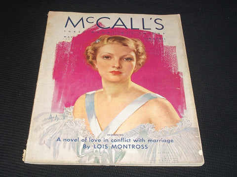1936 MAY MCCALL'S MAGAZINE - NEYSA MCMEIN BEAUTIFUL FRONT COVER - E 1044