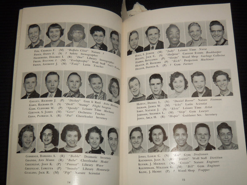 1957 JUNE THE WOLF JUNIOR HIGH SCHOOL YEARBOOK - EASTON, PENNSYLVANIA - K 2716