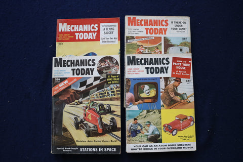 1954 MECHANIXS TODAY MAGAZINE - LOT OF 4 - O 3499