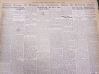 1920 JULY 3 NEW YORK TIMES - M'ADOO LEADS, 289 VOTES ON SECOND BALLOT - NT 5328