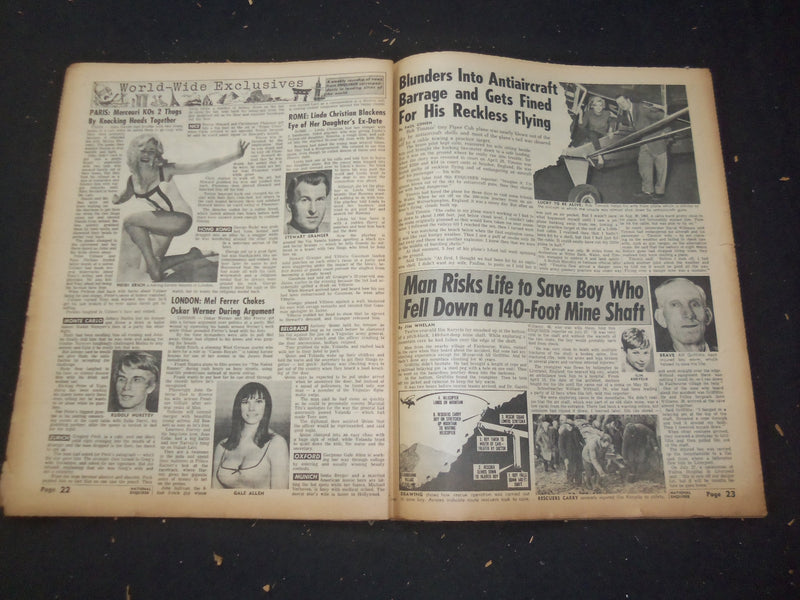 1966 AUG 28 NATIONAL ENQUIRER NEWSPAPER -SINATRA AND MIA FARROW MARRIED- NP 7420