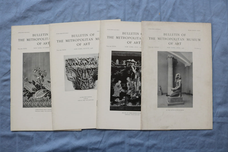 1929-1940 BULLETIN OF THE METROPOLITAN MUSEUM OF ART - LOT OF 32 - O 3879
