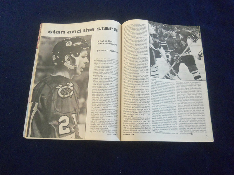 1974 DECEMBER HOCKEY WORLD MAGAZINE - GARRY UNGER COVER - F 254J