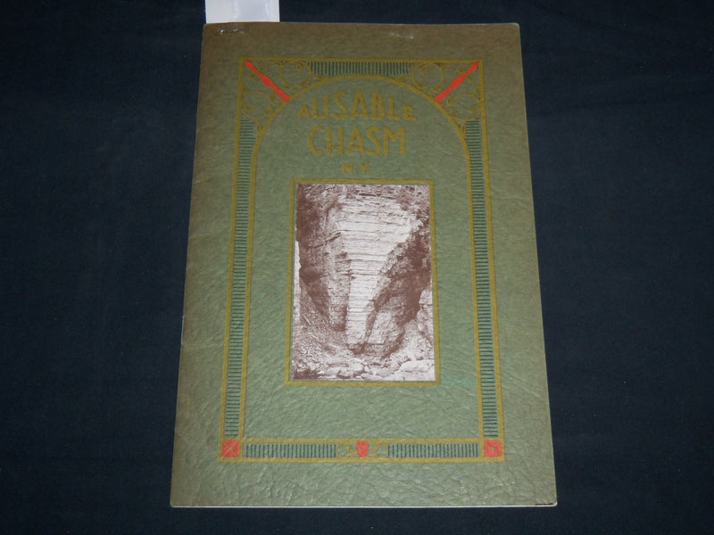 1920'S AUSABLE CHASM NEW YORK SEPIA VIEWS BOOK - J 8629