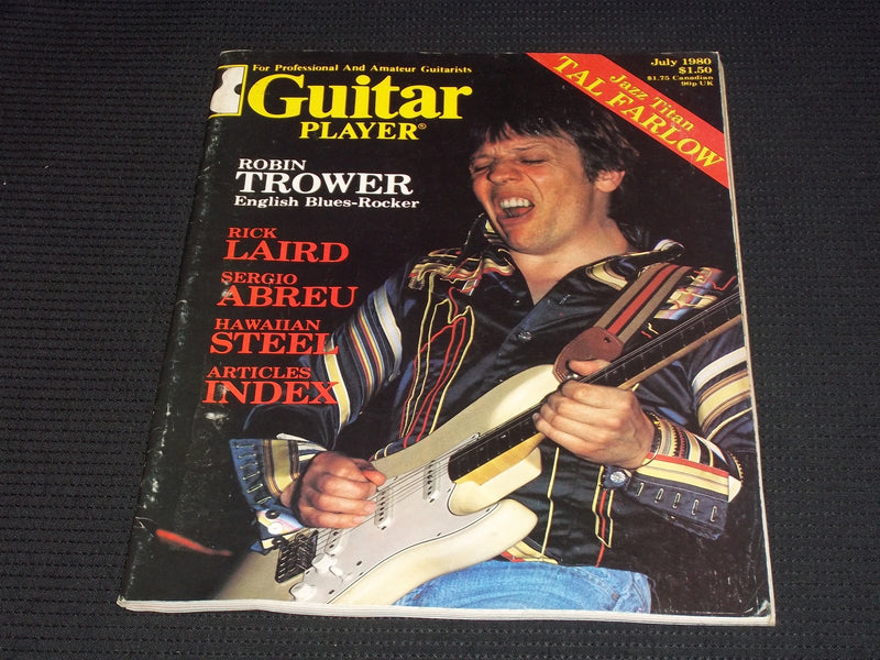 1980 JULY GUITAR PLAYER MAGAZINE - ROBIN TROWER FRONT COVER - E 7746