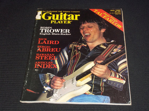 1980 JULY GUITAR PLAYER MAGAZINE - ROBIN TROWER FRONT COVER - E 7746