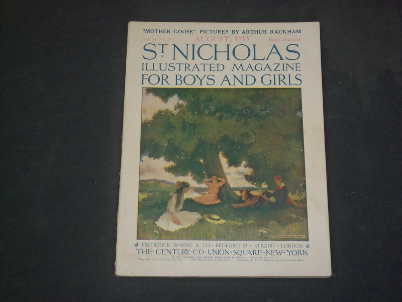 1913 AUGUST ST. NICHOLAS MAGAZINE - ILLUSTRATIONS, STORIES & ADS - B 4608