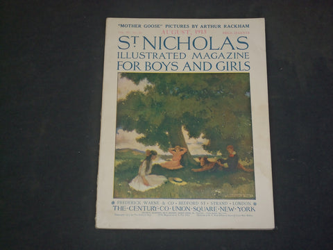 1913 AUGUST ST. NICHOLAS MAGAZINE - ILLUSTRATIONS, STORIES & ADS - B 4608