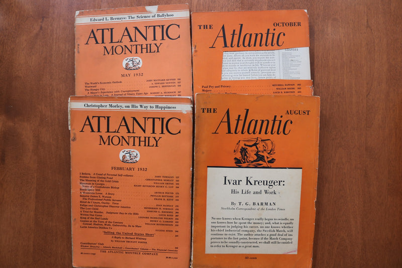 1932-1936 ATLANTIC MONTHLY MAGAZINE - LOT OF 33 - O 3917