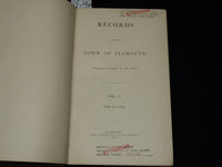 1889-1892 TOWN OF PLYMOUTH RECORDS VOLUME 1 & 2 - KD 703R