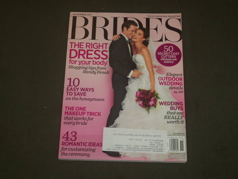 2011 NOVEMBER BRIDES MAGAZINE - NICE COVER, PHOTOS & ARTICLES - B 2209