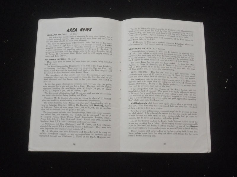 1959 AUGUST JUDO MAGAZINE - THE SPIRIT OF OLD JAPAN - SP 6377ZA