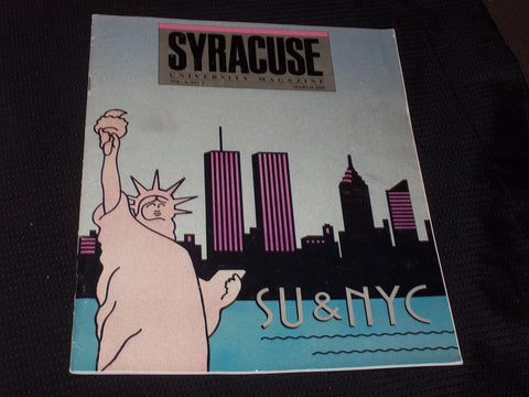 1988 MARCH SYRACUSE UNIVERSITY MAGAZINE - SU & NYC FRONT COVER - E 4793