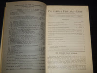 1914-1929 CALIFORNIA FISH AND GAME MAGAZINE BOUND VOLUME LOT OF 14 - KD 1A