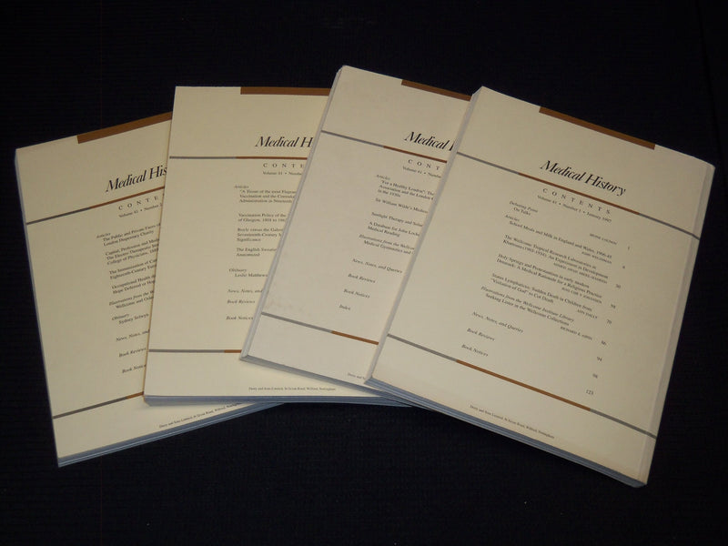 1997 MEDICAL HISTORY QUARTERLY MAGAZINES LOT OF 4 - COMPLETE YEAR - O 3078H