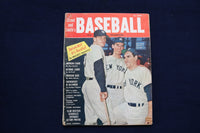 1957 STREET AND SMITH'S BASEBALL MAGAZINE - MANTLE-LARSEN-BERRA COVER - E 11789