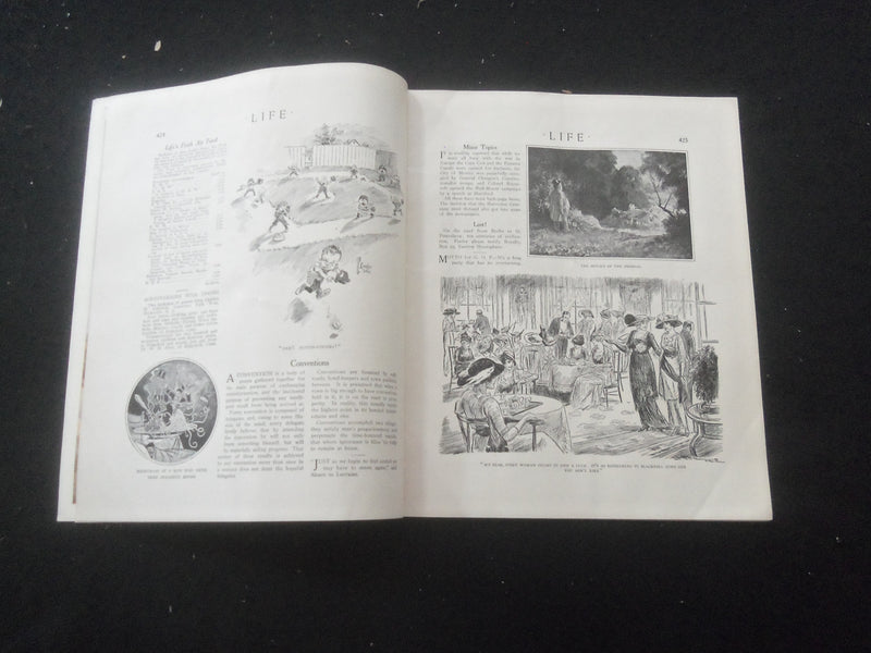 1914 SEPTEMBER 10 LIFE MAGAZINE - DEEP SEA NUMBER - MY FIRST SEA VOYAGE - L 759X