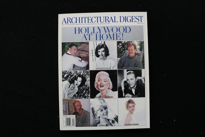 2000 APRIL ARCHITECTURAL DIGEST MAGAZINE - HOLLYWOOD AT HOME COVER - E 24343