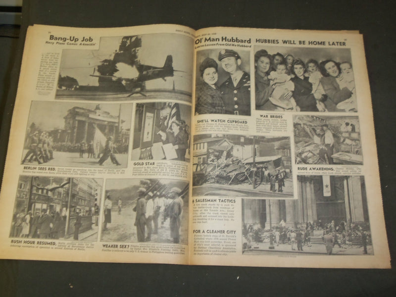 1945 MAY 24 NEW YORK DAILY NEWS - 550 SUPERS FIRE TOKYO - NP 4342
