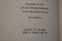 1977 CENTERVILLE SHIPMASTERS & SEAFARING DAYS HARDCOVER BOOK BY UNGERMAN- K 3332