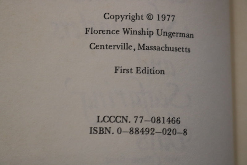 1977 CENTERVILLE SHIPMASTERS & SEAFARING DAYS HARDCOVER BOOK BY UNGERMAN- K 3332