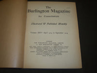 1914 APRIL-SEPTEMBER THE BURLINGTON MAGAZINE BOUND VOLUME NO. 25 - R 708