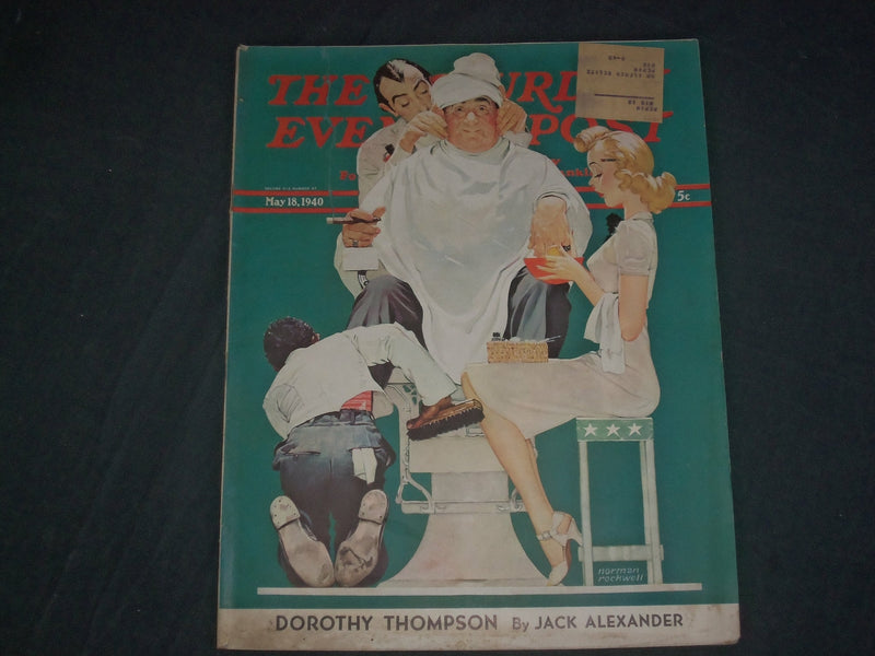 1940 MAY 18 THE SATURDAY EVENING POST MAGAZINE -NORMAN ROCKWELL COVER - SP 2474V