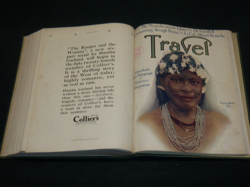 1914 NOVEMBER-1915 OCTOBER TRAVEL MAGAZINE BOUND VOLUME - GREAT COVERS - KD 5967