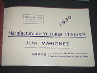 1930 JEAN MARICHEZ VOITURES D'ENFANTS FRENCH CATALOGUE - FR 717