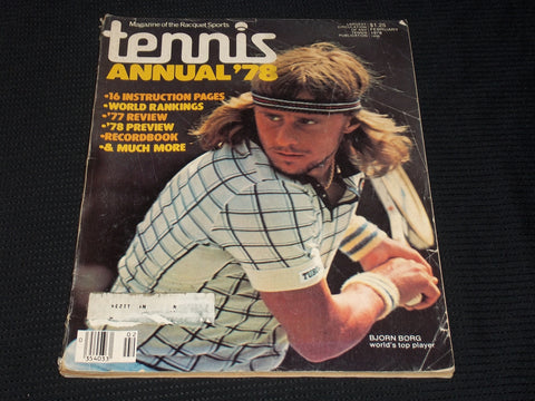 1978 FEBRUARY TENNIS MAGAZINE - BJORN BORG FRONT COVER - E 5427